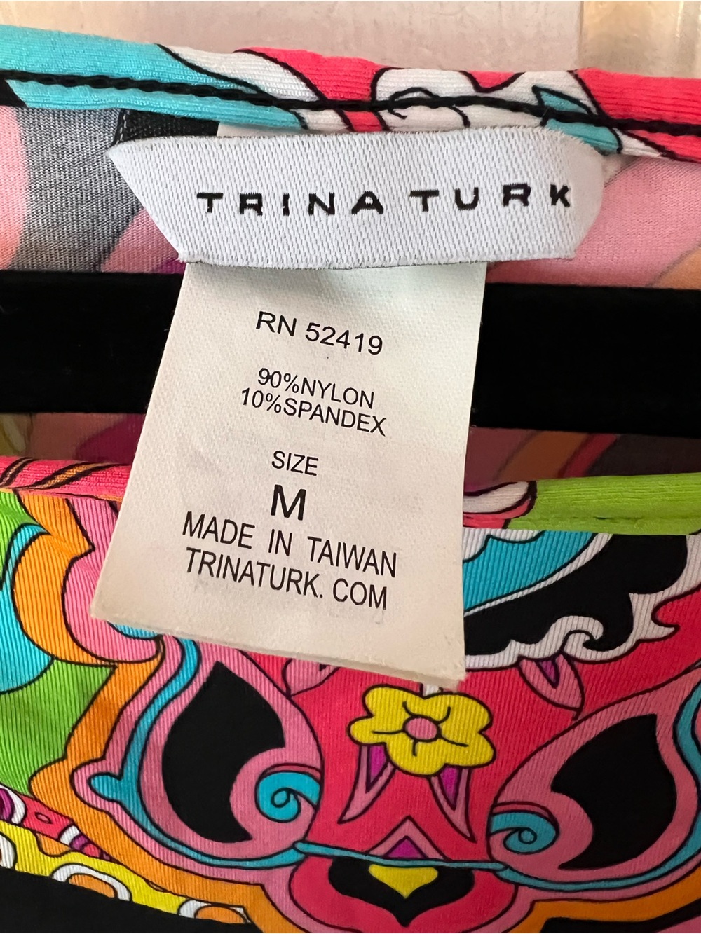 Trina Turk Colorful Dress / Cover Up Size M Resort Vacation - Picture 8 of 8